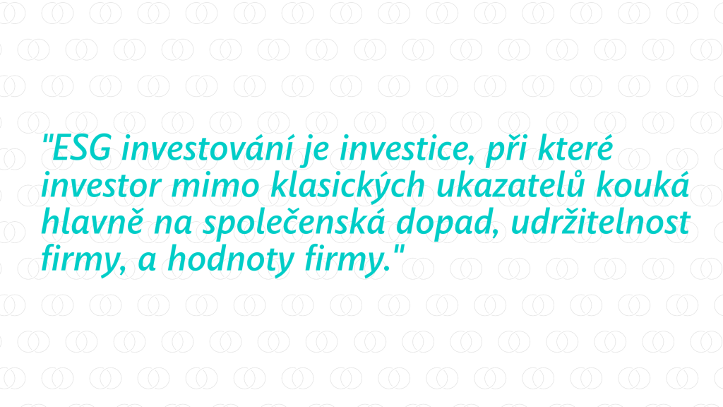 ESG investování definice
